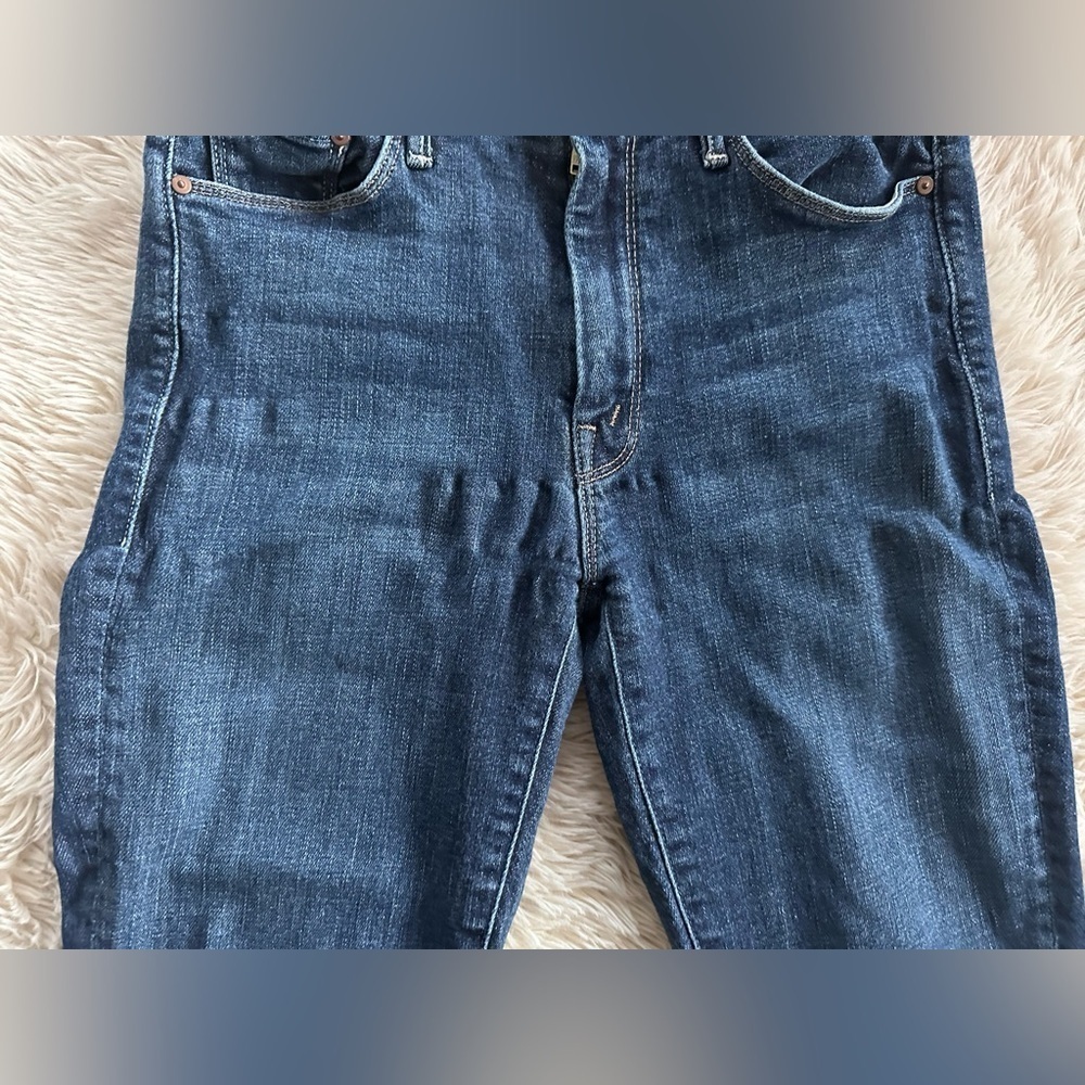 Mother Denim The Looker Crop Jeans in Switch it Up Medium Wash Skinny Size 26 - Picture 7 of 16